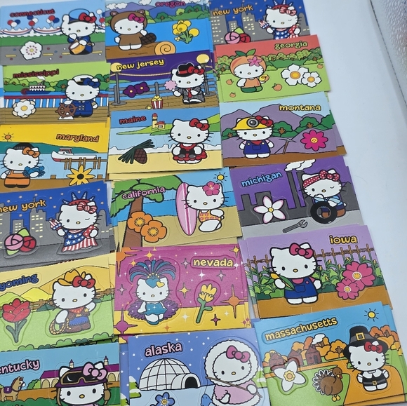 Sanrio Hello Kitty America the Beautiful Upper Deck Sticker Trading Cards - Picture 3 of 6